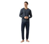 Langer Schlafanzug Mey Night blau 50