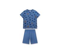 Schlafanzug SANETTA "Pyjama", Jungen, Gr. 104, blau, Obermaterial: 100% Baumwolle CO., Homewear-Sets Schlafanzug (70748418-104) blau