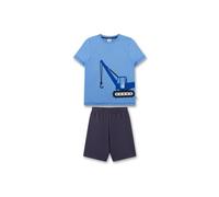 Schlafanzug SANETTA "Pyjama", Jungen, Gr. 116, blau, Obermaterial: 100% Baumwolle CO., Homewear-Sets Schlafanzug (70599114-116) blau