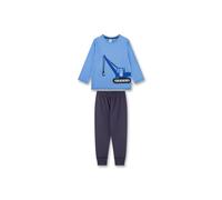Schlafanzug SANETTA "Pyjama", Jungen, Gr. 140, blau, Obermaterial: 100% Baumwolle CO., Homewear-Sets Schlafanzug (91293529-140) blau