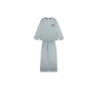 Schlafanzug SANETTA "Pyjama Pyjama long uni", Mädchen, Gr. 176, grün (hellgrün), Obermaterial: 100% Baumwolle CO., Homewear-Sets Schlafanzug (28918062-176) hellgrün