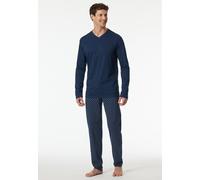 Schiesser Herren Schlafanzug lang-Nightwear Set Pyjamaset, Admiral_182199, 48