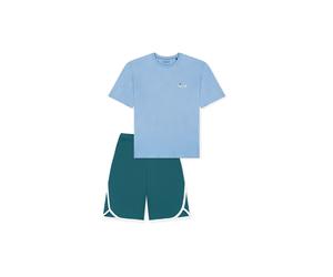 Schlafanzug SCHIESSER "Pyjama", Jungen, Gr. 140, bunt (blau), Obermaterial: 100% Baumwolle CO., Homewear-Sets Schlafanzug (21275148-140) blau