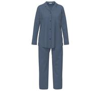 Schlafanzug SEIDENSTICKER "Damen Pyjama Set lang", Damen, Gr. 46, navy, Obermaterial: 100% Modal CMD., Homewear-Sets Schlafanzug (79746151-46) navy
