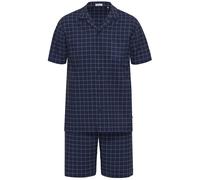 Schlafanzug SEIDENSTICKER "Herren Schlafanzug kurz bodywear", Herren, Gr. 54, blau (navy), Homewear-Sets Schlafanzug (14076169-54) navy