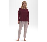 Schlafanzug TOM TAILOR, Damen, Gr. 36, rot (rot, mittel, karo), Obermaterial: 95% Baumwolle, 5% Elasthan, Homewear-Sets Schlafanzug (81799011-36) rot, mittel, karo