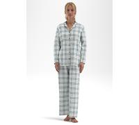 Schlafanzug TOM TAILOR, Damen, Gr. 44, bunt (grün, mittel, karo), Obermaterial: 100% Baumwolle, Homewear-Sets Schlafanzug (46472669-44) grün, mittel, karo
