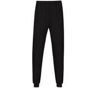 Schlafanzug TRIGEMA "TRIGEMA Schlafanzughose Bündchen", Damen, Gr. L, schwarz, 100% Baumwolle, Homewear-Sets Schlafanzug (53566069-L) schwarz