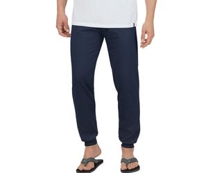Schlafanzug TRIGEMA "TRIGEMA Schlafanzughose Bündchen", Herren, Gr. 3XL, blau (navy), Single Jersey, 100% Baumwolle, Homewear-Sets Schlafanzug (732059-XXXL) navy