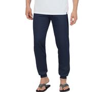 Schlafanzug TRIGEMA "TRIGEMA Schlafanzughose Bündchen", Herren, Gr. L, blau (navy), Single Jersey, 100% Baumwolle, Homewear-Sets Schlafanzug (732059-L) navy