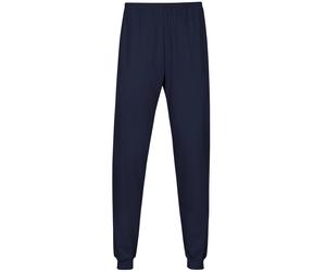 Schlafanzug TRIGEMA "TRIGEMA Schlafanzughose Bündchen", Jungen, Gr. 104, blau (navy), Single Jersey, 100% Baumwolle, Homewear-Sets Schlafanzug (505247-104) navy