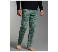 Schlafanzug TRIGEMA "TRIGEMA Schlafanzughose mit Karo-Muster", Jungen, Gr. 3XL, efeu, 100% Baumwolle, Homewear-Sets Schlafanzug (33373026-XXXL) efeu