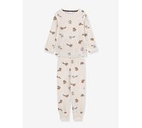 Schlafanzug WASCHBÄR Jungen Sanetta allover beige Gr. 98/104