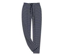 Schlafanzughose Herren Lang Pyjamahose 100% Baumwolle Nachtwäsche Hose Unifarbene Freizeithose für Herren Loungewear Sleepwear mit Taschen Elastischer Bund Pyjamahose für