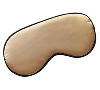 Schlafauge aus Baumwolle, Auge for schlafende Frauen, Schlafauge aus Kunstseide, tragbare Reise-Augenklappe, Nickerchen-Augenklappe, Ruhe-Augenbinde, Augenabdeckung, Schlaf-Nacht-Augenschirm(Gold)