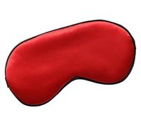 Schlafauge aus Baumwolle, Auge for schlafende Frauen, Schlafauge aus Kunstseide, tragbare Reise-Augenklappe, Nickerchen-Augenklappe, Ruhe-Augenbinde, Augenabdeckung, Schlaf-Nacht-Augenschirm(Red)