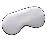 Schlafauge aus Baumwolle, Auge for schlafende Frauen, Schlafauge aus Kunstseide, tragbare Reise-Augenklappe, Nickerchen-Augenklappe, Ruhe-Augenbinde, Augenabdeckung, Schlaf-Nacht-Augenschirm(White)