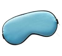 Schlafauge aus Baumwolle, Auge for schlafende Frauen, Schlafauge aus Kunstseide, tragbare Reise-Augenklappe, Nickerchen-Augenklappe, Ruhe-Augenbinde, Augenabdeckung, Schlaf-Nacht-Augenschirm(Sky Blue)