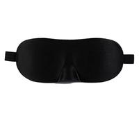 Schlafauge aus Baumwolle, Augenklappe for Schlafen, Schlafen, Augenschutz, Augenklappe for Damen und Herren, weiche tragbare Augenbinde, Reise-Augenklappe ((Black)