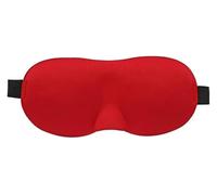 Schlafauge aus Baumwolle, Augenklappe for Schlafen, Schlafen, Augenschutz, Augenklappe for Damen und Herren, weiche tragbare Augenbinde, Reise-Augenklappe ((Red)