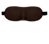 Schlafauge aus Baumwolle, Augenklappe for Schlafen, Schlafen, Augenschutz, Augenklappe for Damen und Herren, weiche tragbare Augenbinde, Reise-Augenklappe ((Coffee)