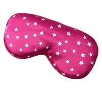Schlafauge aus Baumwolle, Schlafauge aus Seide, weicher Bezug, Entspannungsaugen, verstellbare Schlafaugenbinde for Frauen und Männer, for zu Hause und unterwegs(Rose Red)