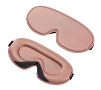 Schlafhilfe Augenmaske, Seiden-Augenmasken 3er-Pack Mehrfarbig(Rose)