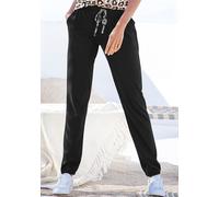 LASCANA Damen Schlafhose schwarz Gr.36/38