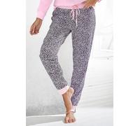 Schlafhose VIVANCE DREAMS, Damen, Gr. 36/38, N-Gr, rosa (hellrosa), Jersey, Obermaterial: 100% Baumwolle, gemustert, bequem lang, Hosen Schlafhose, mit Allover-Druck (17773160-36) hellrosa