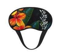 Schlafmaske, auffällige Hawaii-Blumen, Augenmaske zum Schlafen, Verdunkelung, Augenschlaf für Männer und Frauen, Schlafmaske, bequeme Augenbinde, Augenmaske für Nachtschlaf, Reisen, Nickerchen, Büro