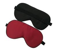 Schlafmaske aus Maulbeerseide, weiche Augenbinde, glatte Augenabdeckung, elastisches Band, Weinrot, 1 Stück
