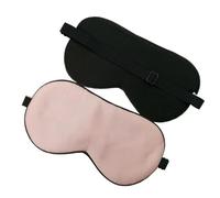 Schlafmaske aus Maulbeerseide, weiche Augenbinde, glatte Augenabdeckung, Schlafmaske, elastisches Band, Rosa, 3 Stück