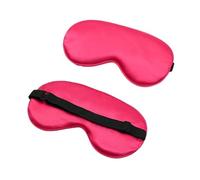 Schlafmaske aus Seide, gepolstert, für Damen, Herren, Rot