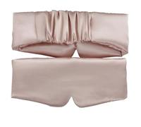 Schlafmaske aus Seidensatin, bequem, Augenmaske, Augenschutz, Sonnenschutz, vergrößerte Augenklappe, für Damen und Herren, Schlaf, Gesundheit (Rosa, 1 Stück)