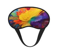 Schlafmaske, bunte Farbspritzer, Kunst, Augenmaske zum Schlafen, Verdunkelung, Augenschlaf für Männer und Frauen, Schlafmaske, bequeme Augenbinde, Augenschatten für Nachtschlaf, Reisen, Nickerchen,
