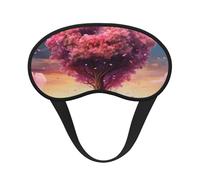 Schlafmaske, bunte Herz-Baum-Augenmaske zum Schlafen, Verdunkelung, für Männer und Frauen, Schlafmaske, bequeme Augenbinde, Augenschatten für Nachtschlaf, Reisen, Nickerchen, Büro