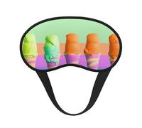 Schlafmaske, Eiscreme, Regenbogen-Farbverlauf, Augenmaske zum Schlafen, Verdunkelung, für Männer und Frauen, Schlafmaske, bequeme Augenbinde, Augenmaske für Nachtschlaf, Reisen, Nickerchen, Büro