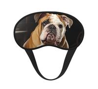 Schlafmaske, englische Bulldogge, Augenmaske zum Schlafen, Verdunkelung, für Männer und Frauen, Schlafmaske, bequeme Augenbinde, Augenschatten für Nachtschlaf, Reisen, Nickerchen, Büro