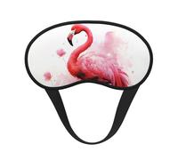 Schlafmaske, Flamingo-Aquarell-Augenmaske zum Schlafen, Verdunkelung, für Männer und Frauen, Schlafmaske, bequeme Augenbinde, Augenschatten für Nachtschlaf, Reisen, Nickerchen, Büro