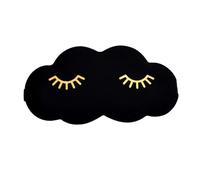 Schlafmaske Frauen Schlafende Augenbinde, 3D-Wolke, Cartoon-Wolke, Augenmaske, süße Wimpern, Schlafschatten, Augenklappe, Schlafhilfe, Augenschattenabdeckung(Black)