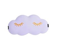 Schlafmaske Frauen Schlafende Augenbinde, 3D-Wolke, Cartoon-Wolke, Augenmaske, süße Wimpern, Schlafschatten, Augenklappe, Schlafhilfe, Augenschattenabdeckung(Purple)