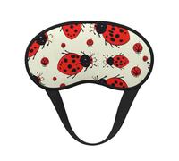 Schlafmaske für Damen und Herren, rote Marienkäfer, weiche und bequeme Schlafmaske, Verdunkelung, Augenabdeckung für Reisen, Yoga, Nickerchen, Schichtarbeit