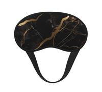 Schlafmaske für Damen und Herren, Schwarz / Gold, Marmor, weiche und bequeme Schlafmaske, Verdunkelung, Augenabdeckung für Reisen, Yoga, Nickerchen, Schichtarbeit