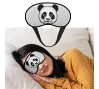 Schlafmaske für Damen und Herren, verdunkelnde Augenmasken zum Schlafen, Augenbinde, Anime, Panda, Schlafmaske, Seitenschläfer-Augenabdeckung für Meditation, lichtblockierend, Reiseutensilien
