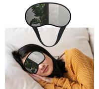 Schlafmaske für Damen und Herren, verdunkelnde Augenmasken zum Schlafen, Augenbinde, grüne Pflanzen neben Säulen, Schlafmaske, Seitenschläfer-Augenabdeckung für Meditation, lichtblockierend,