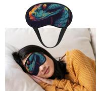 Schlafmaske für Damen und Herren, verdunkelnde Augenmasken zum Schlafen, Augenbinde, Kobra-Farbverlauf, Schlafmaske, Seitenschläfer-Augenabdeckung für Meditation, lichtblockierend, Reiseutensilien