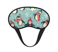 Schlafmaske für den Winter, Weihnachten, Pinguine, für Damen und Herren, weich und bequem, Schlafmaske, Verdunkelung, Augenabdeckung für Reisen, Yoga, Nickerchen, Schichtarbeit