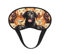 Schlafmaske für Hunde, Motiv: Labrador Retriever, weich, bequem, Augenmaske mit verstellbarem Riemen, Verdunkelung, Augenschutz, für Damen, Mädchen, Herren, Reisen, Yoga, Nickerchen, Schichtarbeit