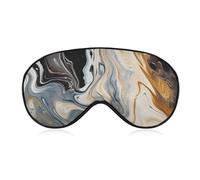 Schlafmaske für Männer und Frauen, abstrakte Marmor-Tinte, Textur, Augenabdeckung zum Schlafen, atmungsaktiv, Schlaf-Augenmaske mit verstellbarem Gummiband, lichtblockierender Lidschatten für