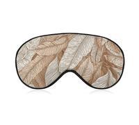 Schlafmaske für Männer und Frauen, Kunstbilder von Blättern, Augenmaske zum Schlafen, bequeme Augenbinde, Augenabdeckung mit verstellbarem Riemen für Reisen, Yoga, Nickerchen, Schichtarbeit